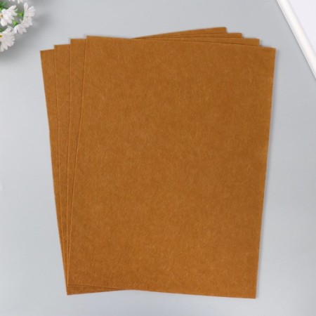 Fetr 1 mm "coffee with cream" set 4 sheets 30x40 cm-1