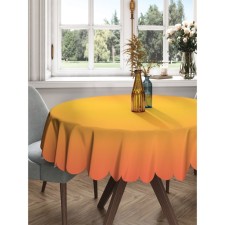 The tablecloth “Orange transfusion”, round, Saten, d = 150 cm