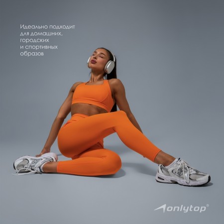 Sports legins Comfort, rr l, Orange color-5