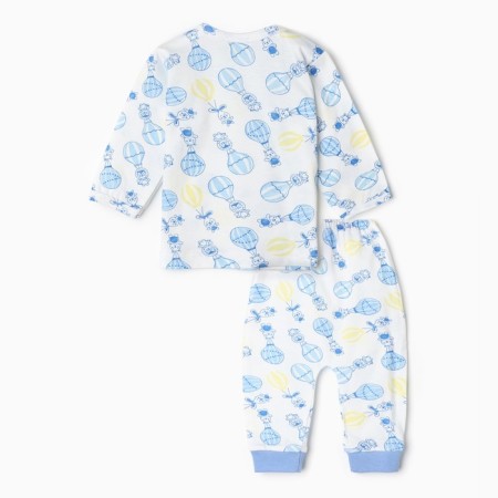 Kit (blouse/pants) "balloon", blue color, height 62 cm-8