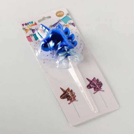 Topper for the Cake "Unicorn", 21 × 7 cm, blue color-3