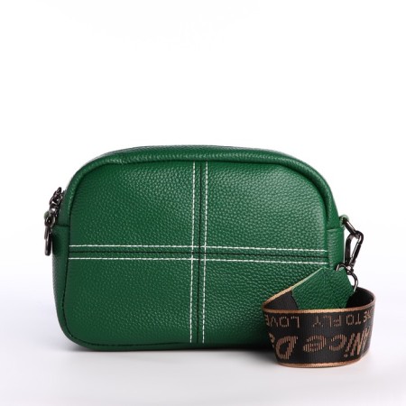 Women's bag with lightning, green color
