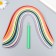 Quilling set of 260 strips width 0.7 cm long 38 cm, "Multi -colored" tool