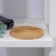 Bamboo soap dish, 0.9 × 9.5 × 9.5 cm