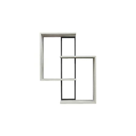 Wounding wall loft DQ Damels, 700*186*892, m/k black matte, light chipper cement