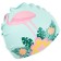 Baby hat for navigation “Flamingo on flower”, silicone, girth 46-52 cm