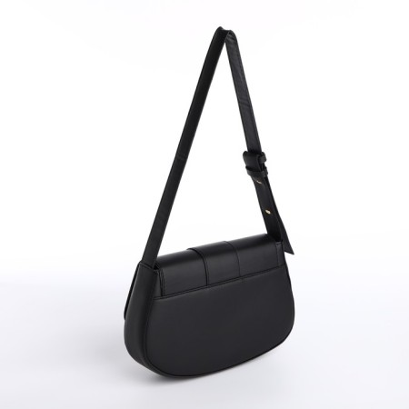 Women's bag on the shoulder, black color 25*16*6 cm-4