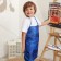 Apron Children's Ethel "Blue Militari", 49 x 39 cm