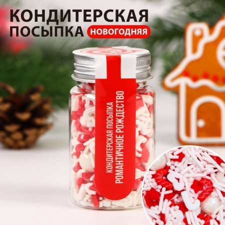 Sprinking confectionery "Romantic Christmas", New Year, 50 g