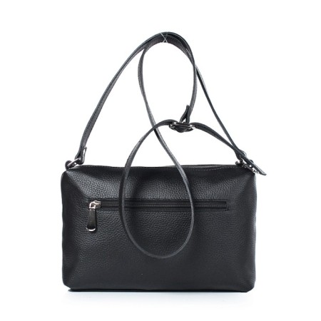 Female bag, genuine leather, 260x170x70 cm, black-2