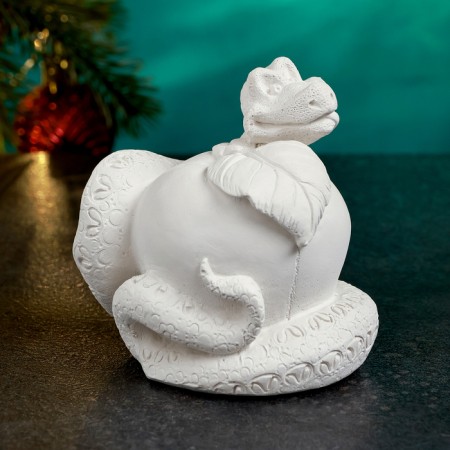 Figure for coloring "Snake on an apple" 8x7cm