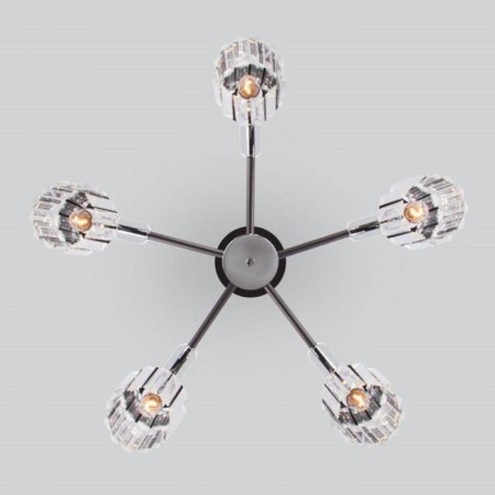 Tenia chandelier, 5x60W E14, graphite color-3