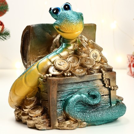 Piggy bank "Snake with chest" 25x26x23cm