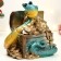 Piggy bank "Snake with chest" 25x26x23cm