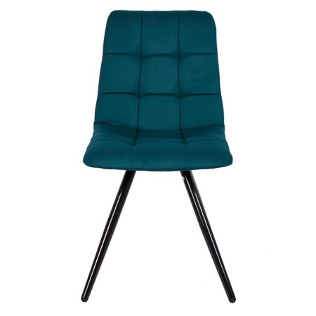 Dining stool Polini Home Berlin SM, color dark turquoise-black-1