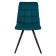 Dining stool Polini Home Berlin SM, color dark turquoise-black