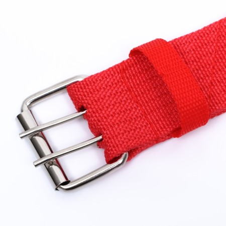 Four-layer collar with a swivel, 65 x 4 cm, Osh 54-60 cm, polyester, red-6