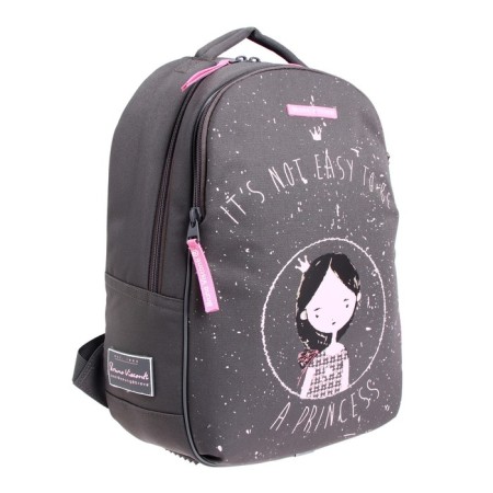 School backpack Bruno VisConti "Young Princess", 42 x 31 x 14 cm, ergonomic back, pencil case as a gift-1