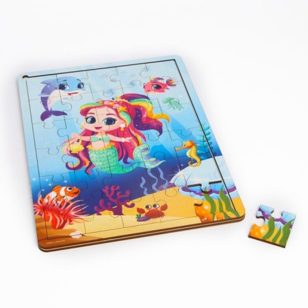 Puzzle "Mermaid" with a hint-3
