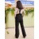Pants for girls, height 146 cm, black color