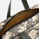 Cosmetic bag on a zipper, with a grid, khaki color/gray