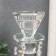 Glass of glass per 1 candle "Crystal pendants" 25.5x8x8 cm