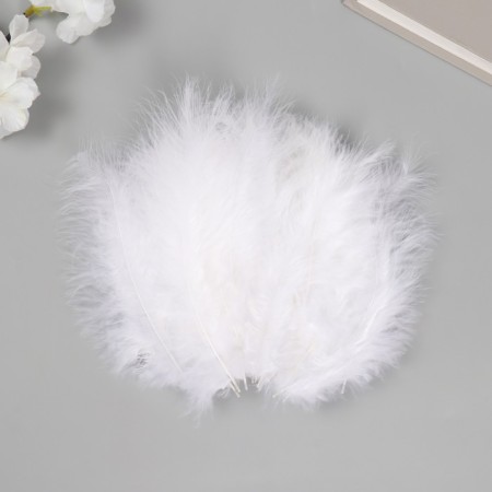 Decorative goose downward jacket "white" set 40 pcs h = 10-15 cm
