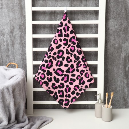 LEOPARD facial towel 45x90 cm, 100% HL, waffle leaf