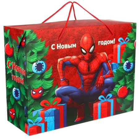 Gift Package "New Year" 30x40x15 cm, Spider-Man-1