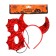 Carnival set "Damn. Web ", 2 objects: rim, mask, red color