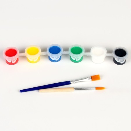 New Year's set for creativity. Christmas balls for coloring "New Year! Winter Forest ", paints, 2 pcs-2