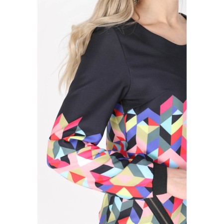 Female blouse, size 48, black color-1