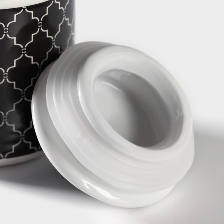Sugar with a lid of the Morocco shares, 150 ml, black color-4