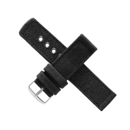 Solomon watch strap, 24 mm, textiles, L-22 cm, black-1