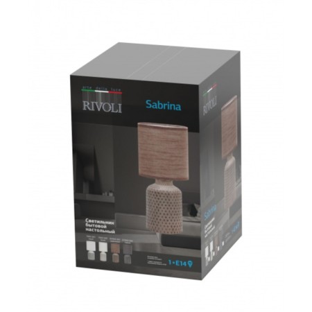 RIVOLI Sabrina 1he14, 40 watts ceramics white with a lampshade-8