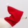 New Year's cap, fleece, l-xl (Ohm 32-34, height 26 cm), white-red