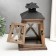 Summary tree on 1 candle "Lantern Trapezius" Brown 20.5x12.5x12.5 cm