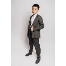 Children's jacket, height 128 cm, gray color