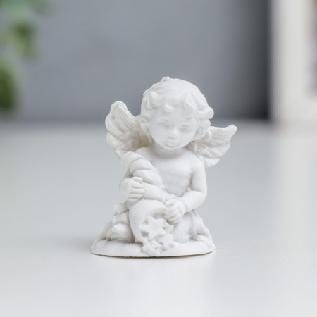Polystone souvenir "Snowthrough angel with stars" mix 4x3x2.5 cm-2