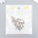 Decor for creativity Metal "Key with Flower" 1.7x0.7 cm