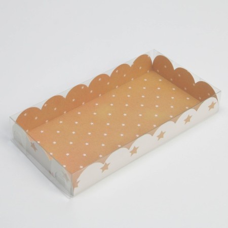 Bearbox, confectionery packaging with PVC lid, "stars", 10.5 x 21 x 3 cm-1