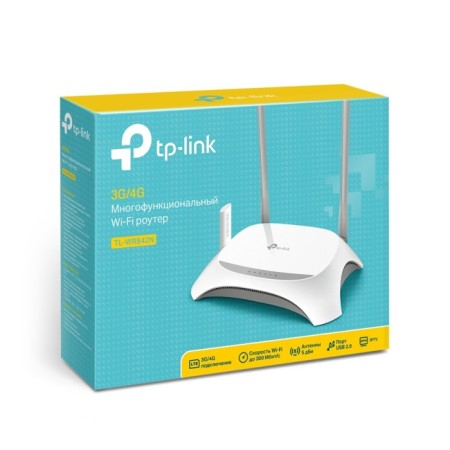 Wi-Fi router TP-Link TL-WR842N, 300 Mbit/s, 4 ports 100 Mbps, white-4
