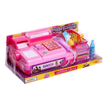 Game set of cash desk "Shop", with accessories, light, sound, mix-13