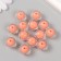 Beads for creativity plastic "Orange" glossy set 30 grams d = 1.6 cm