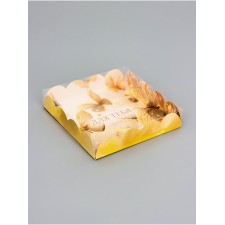 Коробка для печенья, кондитерская упаковка, "Для тебя", 15 х 15 х 3 см