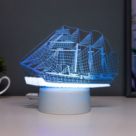 FRAGE STRAGE "FRAGATE" LED 7 USB colors/from white batteries-8