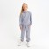 Kids (hoodies, trousers) minku color light gray melange, height 152