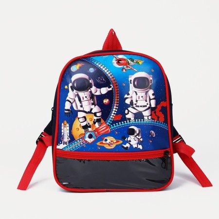 Children's backpack on lightning, 1 outer pocket, insert mix, colorful/red color-4