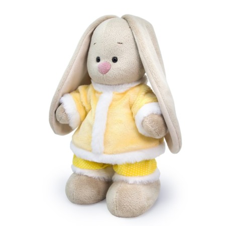 Soft toy "Bunny mi in a yellow fur coat", 25 cm-1