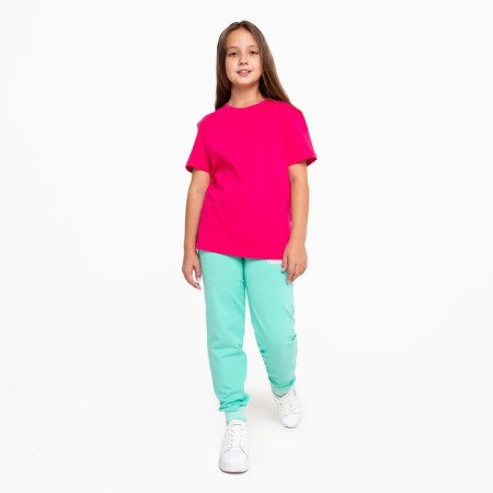 T -shirt for girls, raspberry color, height 152 cm-1